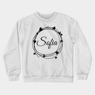 Sofia name cute design Crewneck Sweatshirt